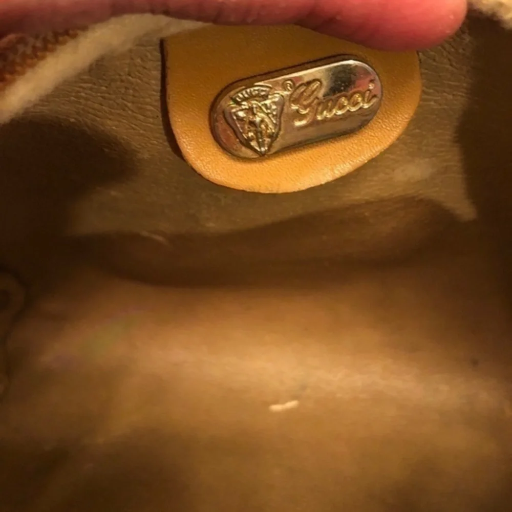 Gucci vintage gg toiletries cosmetic case bag